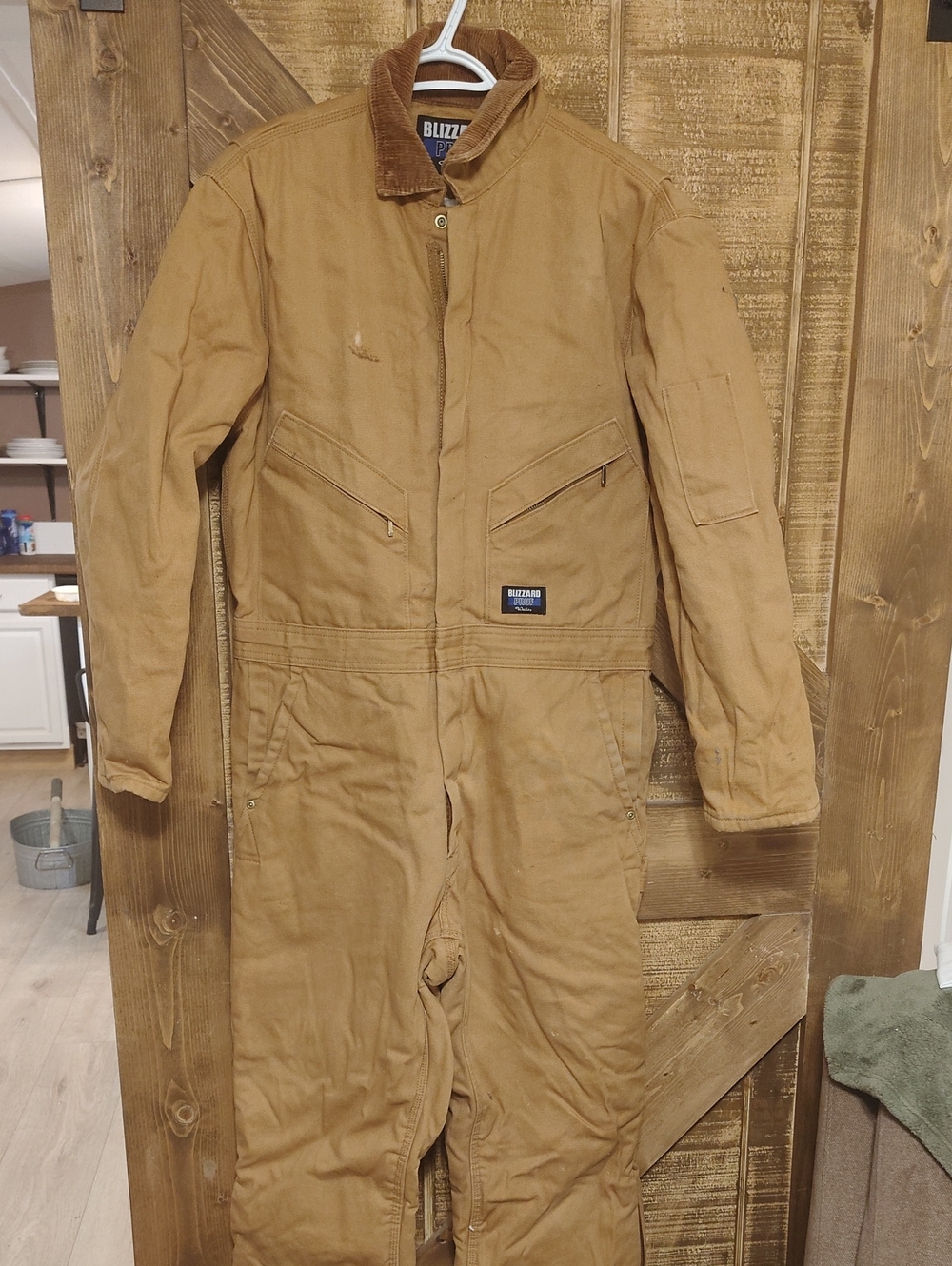 Khaki Men's Insulated Coverall Blizzard Pruff